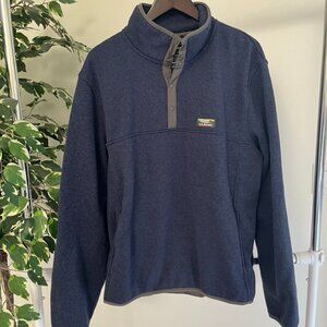 LL Bean Navy Blue Fleece